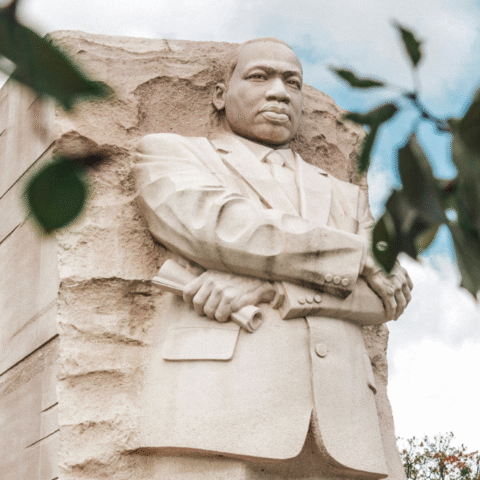 A statue of Martin Luther King Jr.