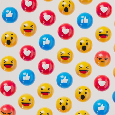 Emojis on a white background.